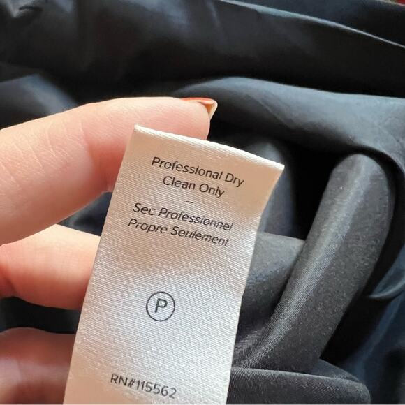 Cinq a Sept Coralisa Black Asymmetric Mini Dress - Picture 10 of 11